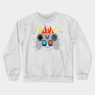 Unleash Your Gaming Skills with the Power of the Gamepad - The Ultimate Video Gaming Experience Crewneck Sweatshirt